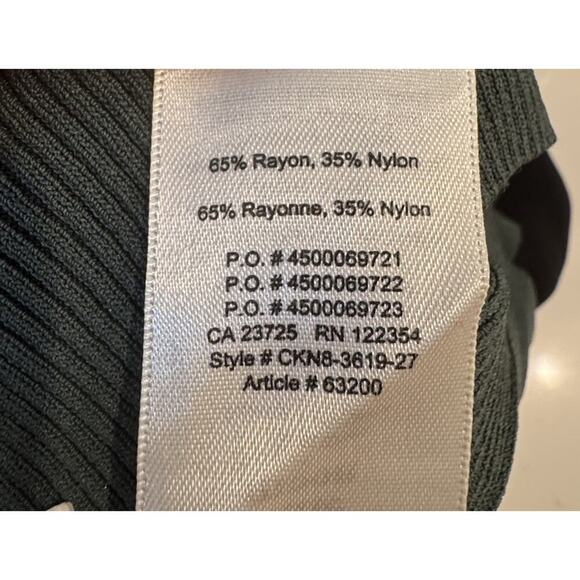 Aritzia Little Moon Short Sleeve Polo Top Women’s Size Large Ribbed Modern City - Picture 6 of 7